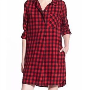 Madewell casual flannel tunic size S